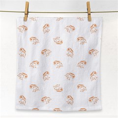 Birds Sketch Pattern Face Towel by dflcprints