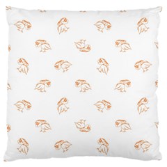 Birds Sketch Pattern Large Flano Cushion Case (two Sides) by dflcprints