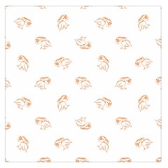 Birds Sketch Pattern Large Satin Scarf (square) by dflcprints