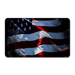 Grunge American Flag Background Magnet (rectangular) by Simbadda