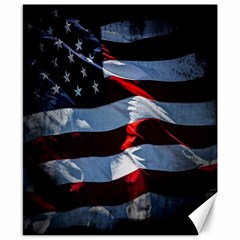 Grunge American Flag Background Canvas 8  X 10  by Simbadda