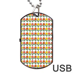 Flowers Dog Tag Usb Flash (two Sides) by Valentinaart