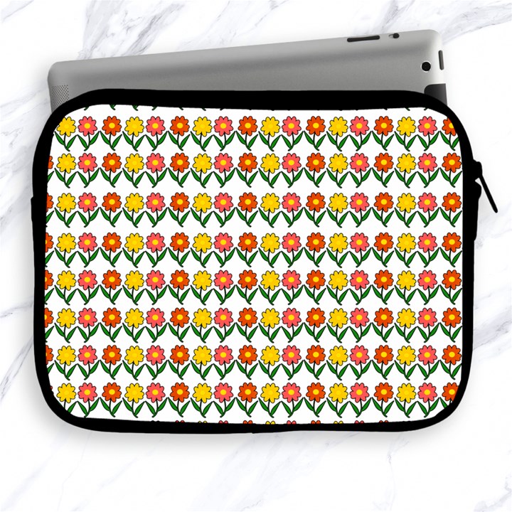 Flowers Apple iPad 2/3/4 Zipper Cases