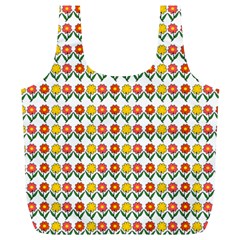 Flowers Full Print Recycle Bags (l)  by Valentinaart