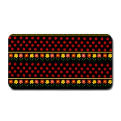 Ladybugs And Flowers Medium Bar Mats by Valentinaart