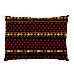 Ladybugs And Flowers Pillow Case by Valentinaart