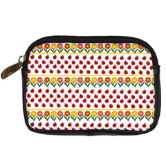 Ladybugs And Flowers Digital Camera Cases by Valentinaart