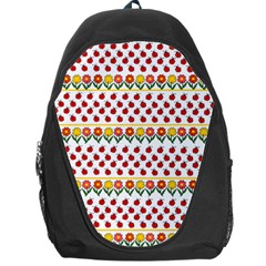 Ladybugs And Flowers Backpack Bag by Valentinaart