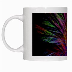 Fractal In Many Different Colours White Mugs by Simbadda