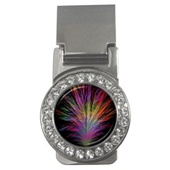 Fractal In Many Different Colours Money Clips (cz)  by Simbadda