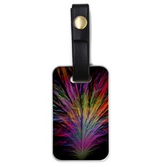 Fractal In Many Different Colours Luggage Tags (one Side)  by Simbadda