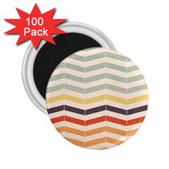 Abstract Vintage Lines 2 25  Magnets (100 Pack)  by Simbadda