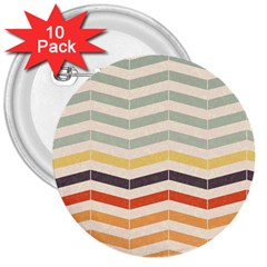 Abstract Vintage Lines 3  Buttons (10 Pack)  by Simbadda