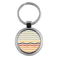 Abstract Vintage Lines Key Chains (round)  by Simbadda