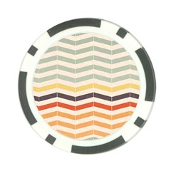 Abstract Vintage Lines Poker Chip Card Guard by Simbadda