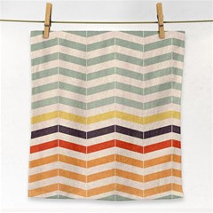 Abstract Vintage Lines Face Towel by Simbadda