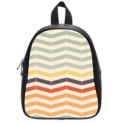 Abstract Vintage Lines School Bags (small)  by Simbadda