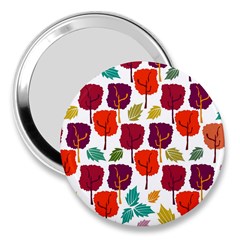 Colorful Trees Background Pattern 3  Handbag Mirrors by Simbadda