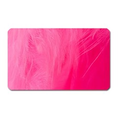 Very Pink Feather Magnet (rectangular) by Simbadda