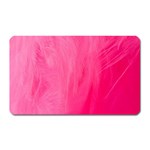 Very Pink Feather Magnet (Rectangular) Front