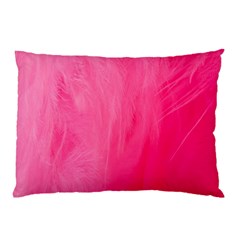 Very Pink Feather Pillow Case by Simbadda