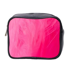 Very Pink Feather Mini Toiletries Bag 2-side by Simbadda