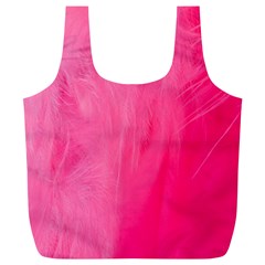 Very Pink Feather Full Print Recycle Bags (l)  by Simbadda