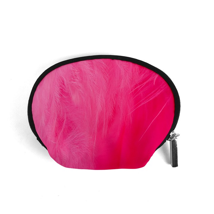 Very Pink Feather Accessory Pouches (Small) 