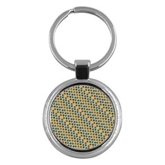 Abstract Seamless Pattern Key Chains (round)  by Simbadda