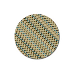 Abstract Seamless Pattern Magnet 3  (round) by Simbadda