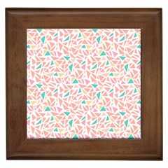 Geometric Abstract Triangles Background Framed Tiles by Simbadda