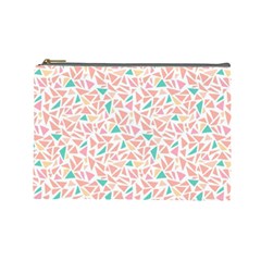 Geometric Abstract Triangles Background Cosmetic Bag (large)  by Simbadda