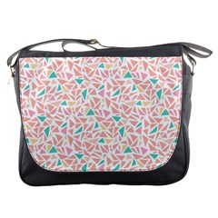 Geometric Abstract Triangles Background Messenger Bags by Simbadda