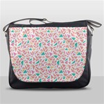 Geometric Abstract Triangles Background Messenger Bags Front