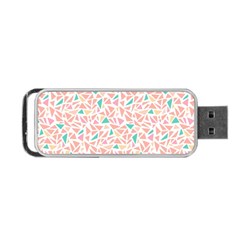 Geometric Abstract Triangles Background Portable Usb Flash (two Sides) by Simbadda