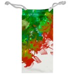 Digitally Painted Messy Paint Background Texture Jewelry Bag Back