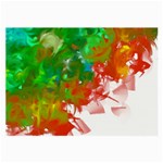 Digitally Painted Messy Paint Background Texture Large Glasses Cloth Front