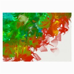 Digitally Painted Messy Paint Background Texture Large Glasses Cloth (2-side) by Simbadda