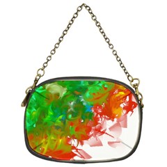 Digitally Painted Messy Paint Background Texture Chain Purses (one Side)  by Simbadda