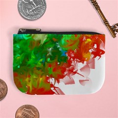 Digitally Painted Messy Paint Background Texture Mini Coin Purses by Simbadda