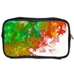 Digitally Painted Messy Paint Background Texture Toiletries Bags by Simbadda