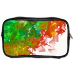 Digitally Painted Messy Paint Background Texture Toiletries Bags Front