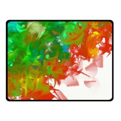 Digitally Painted Messy Paint Background Texture Fleece Blanket (small) by Simbadda