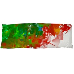 Digitally Painted Messy Paint Background Texture Body Pillow Case Dakimakura (two Sides) by Simbadda