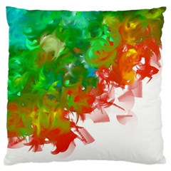 Digitally Painted Messy Paint Background Texture Standard Flano Cushion Case (one Side) by Simbadda