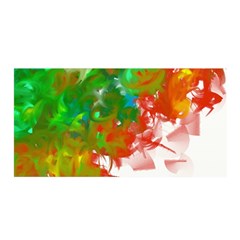 Digitally Painted Messy Paint Background Texture Satin Wrap by Simbadda