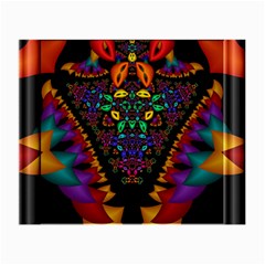 Symmetric Fractal Image In 3d Glass Frame Small Glasses Cloth (2-Side)