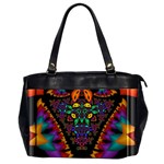 Symmetric Fractal Image In 3d Glass Frame Office Handbags (2 Sides)  Front