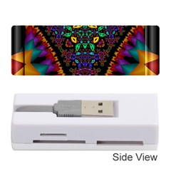 Symmetric Fractal Image In 3d Glass Frame Memory Card Reader (stick)  by Simbadda