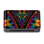 Symmetric Fractal Image In 3d Glass Frame Memory Card Reader with CF Front